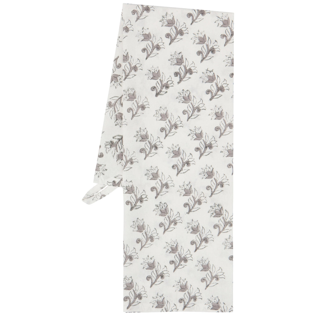 Floret Block Print Tea Towel