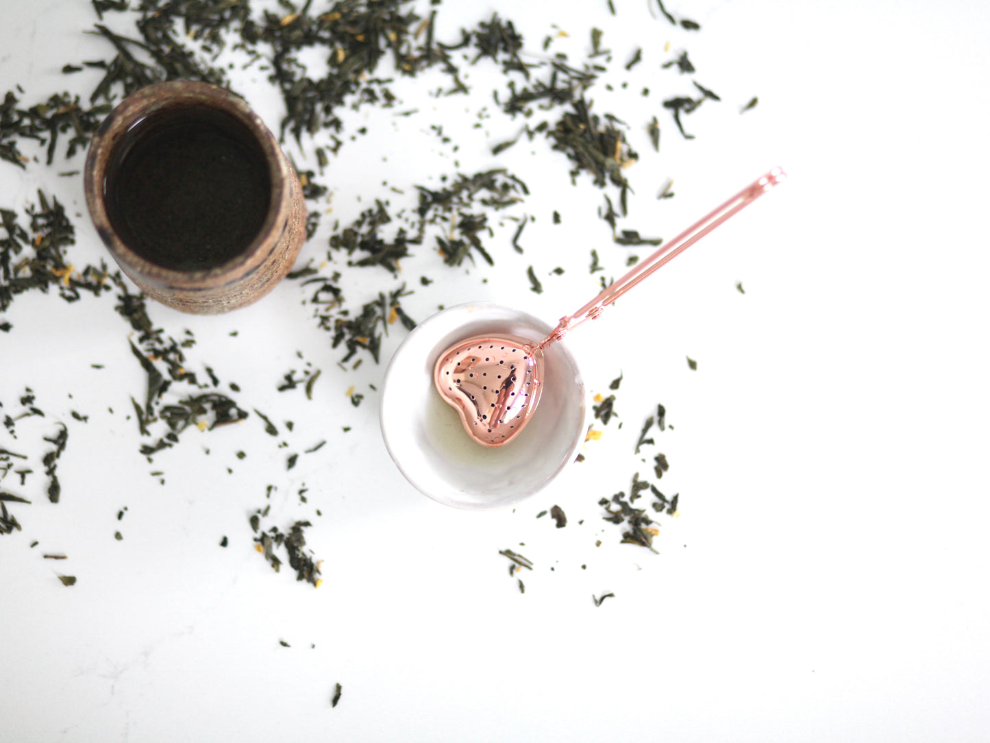 Rose Gold Heart Tea Infuser